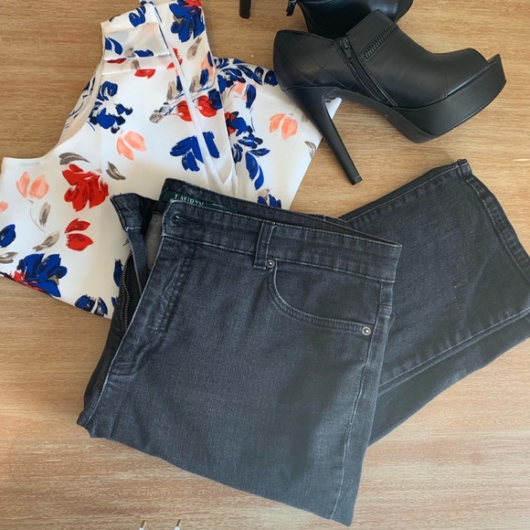 Ralph Lauren Denim - Ralph Lauren premier straight leg jeans grey 16